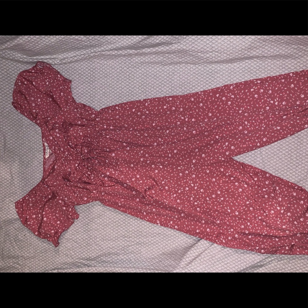 Indulge Pink Floral Jumpsuit